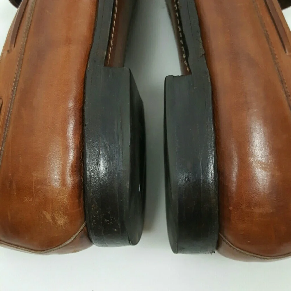 Allen Edmonds Windham Loafers Brown Leather Slip On Shoes Mens 10D